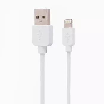 Кабель USB-Lightning 8-pin, 1м, белый Kurato RORI L500 (110224)