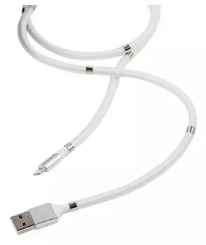 Кабель USB-Lightning 8-pin, 1м, белый mObility (УТ000021320)