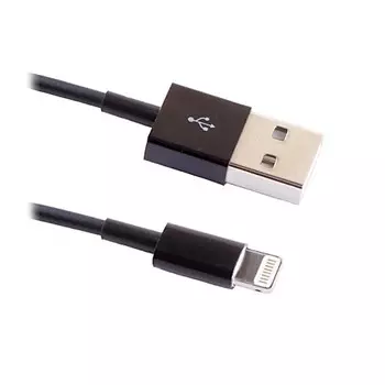 Кабель USB 2.0(Am)-Lightning 8-pin(m), 1м, черный BLAST BMC-210 (40001)