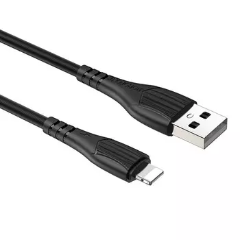 Кабель USB-Lightning 8-pin, 1м, черный Borofone BX37 Wieldy (20856)