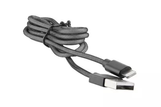 Кабель USB-Lightning 8-pin, 1м, черный Red Line