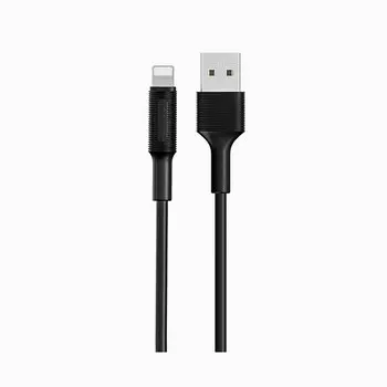 Кабель USB-Lightning 8-pin, 2.1A, 1м, черный Borofone EZSync BX1 (81630)
