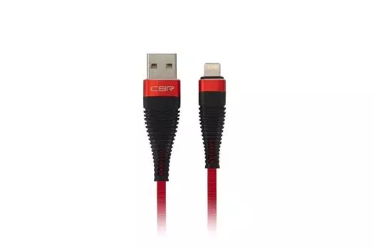Кабель USB-Lightning 8-pin, 2.1A, 1м, красный CBR CB 501