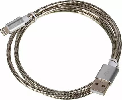 Кабель USB-Lightning 8-pin, 2.4A 1 м, серебристый Behpex (1491104)