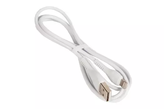 Кабель USB-Lightning 8-pin, 2.4A, 1м, белый HOCO Cool power X37 (6931474710499)