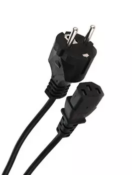 Кабель питания Schuko (Euro)(M)-IEC-320-C13, 3м, черный Telecom (TE021-CU0.75-3M)