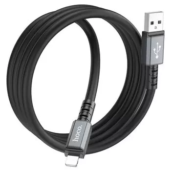 Кабель USB-Lightning 8-pin, 2.4A, 1м, черный HOCO Strength X85 (6931474777430)