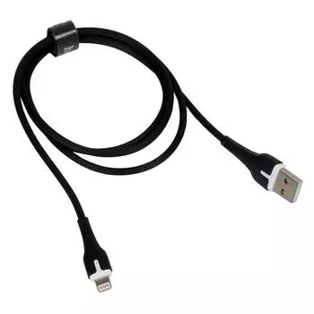 Кабель USB-Lightning 8-pin, 2.4A, 1м, черный HOCO Surplus X45 (25530)