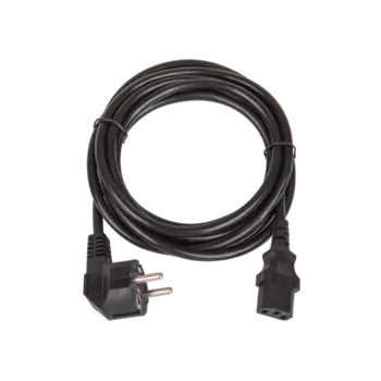 Кабель питания Schuko (Euro)(M)-IEC-320-C13, 6A, 220В, 3м, черный TLK (TLK-PCC06-030)