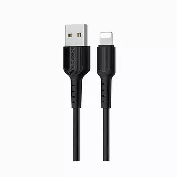 Кабель USB-Lightning 8-pin, 2A, 1м, черный Borofone Easy BX16 (99512)