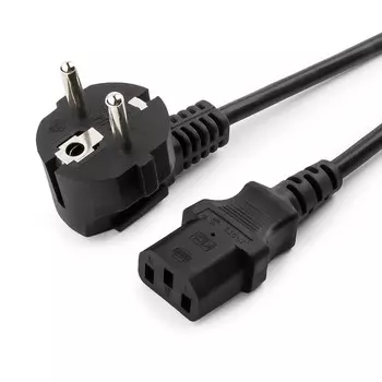 Кабель питания Schuko (Euro)(M)-IEC-320-C13, 6A, 4.5м, черный Cablexpert (PC-186-15)