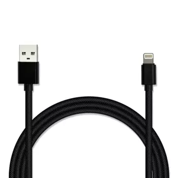 Кабель USB 2.0(Am)-Lightning 8-pin(m), 2A, 2 м, черный, Jet.A JA-DC44 (JA-DC44 2m Black)