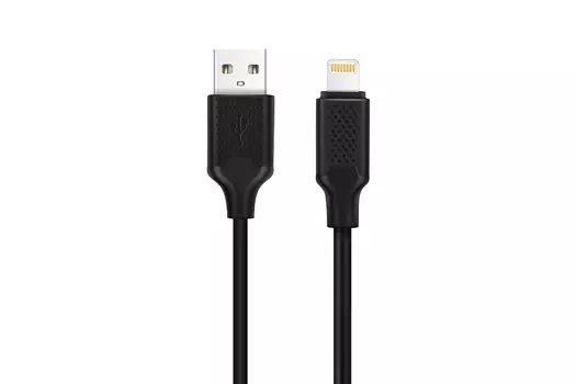 Кабель USB 2.0(Am)-Lightning 8-pin(m), 2A быстрая зарядка, 1м, черный HARPER BCH-521
