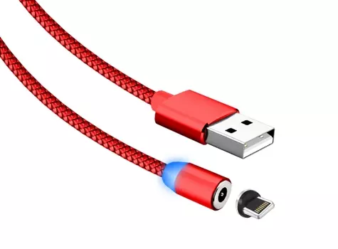 Кабель USB 2.0(Am)-Lightning 8-pin(m), 2A быстрая зарядка, 2м, красный Jet.A (JA-DC46 2m Red)