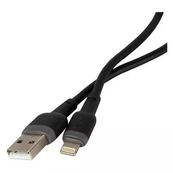 Кабель USB-Lightning 8-pin, 3A 1 м, черный Red Line Touch (УТ000030880)