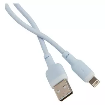 Кабель USB-Lightning 8-pin, 3A, 1м, голубой Red Line Touch (УТ000030882)