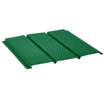 Софит Aquasystem Pu Ral 6005 с полной перфорацией 2400х303 мм стальной