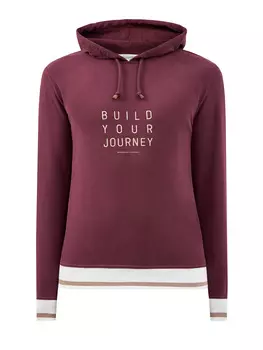 Худи из мягкого хлопка с вышивкой Build Your Journey