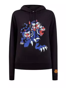 Худи KENZO x KANSAIYAMAMOTO с принтом Three Tigers