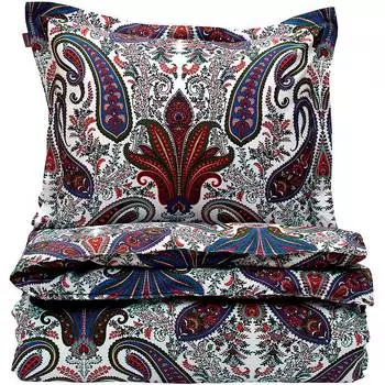 Простыня 2-спальная Gant Home Key West Paisley 220x280 см, цвет бежево-коричневый