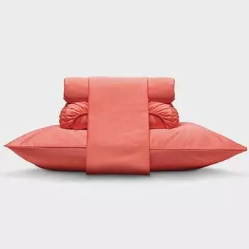 Простыня евро Mollen Total Look в розово-коралловом 250x280см