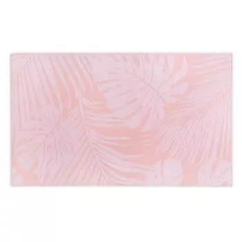 Простыня махровая пляжная Hamam Leaves Jacquard 100x180см, цвет коралловый