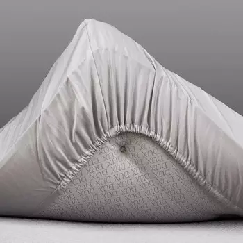Простыня на резинке 2-спальная Gant Home Sateen 200x200см, цвет серый
