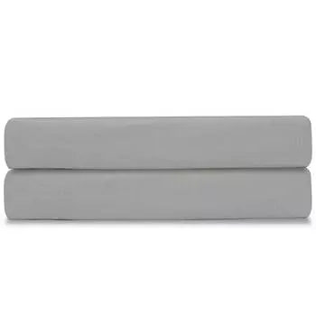 Простыня на резинке 2-спальная Tkano Essential 200x180см, цвет светло-серый