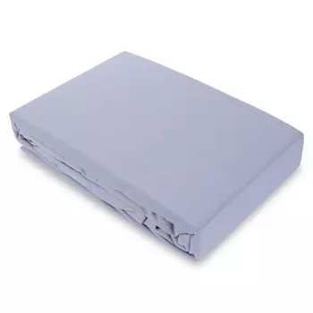 Простыня натяжная 1,5-спальная Pappel 160x220см, цвет светло-серый