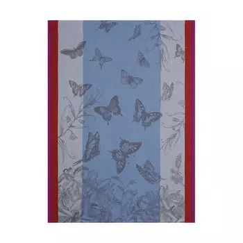 Полотенце для посуды Le Jacquard Francais Jardin Des Papillons, цвет синий