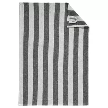Полотенце кухонное вафельное Cawo Stripes 50x70см, цвет синий, платиновый