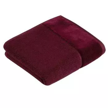 Полотенце махровое 30x30см Vossen Pure, цвет бордовый