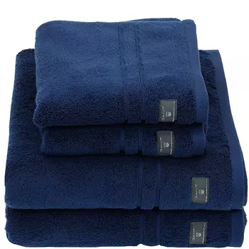 Полотенце махровое 30x50см Gant Home Premium Terry, цвет синий