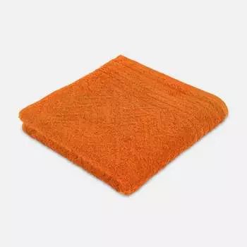 Полотенце махровое 50x100см Frottana Elegance-Uni, цвет оранжевый