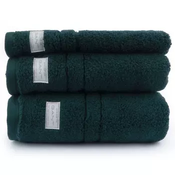 Полотенце махровое Gant Home Organic Premium 50x100см, цвет изумрудный