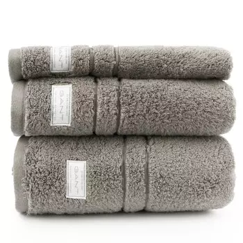 Полотенце махровое Gant Home Organic Premium 50x100см, цвет серо-коричневый