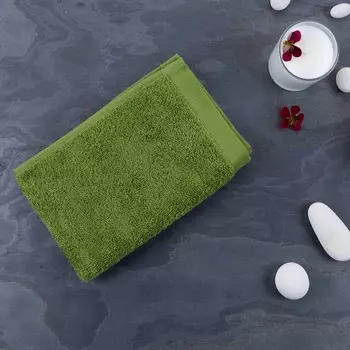 Полотенце махровое Lameirinho Aqua 30x50см, цвет оливковый
