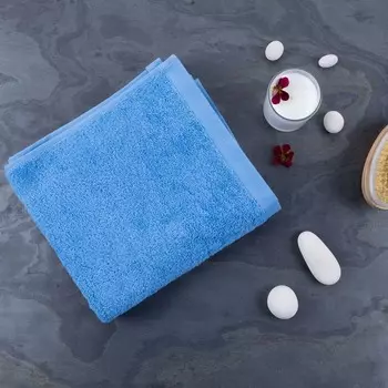 Полотенце махровое Lameirinho Aqua 50x100см, цвет голубой