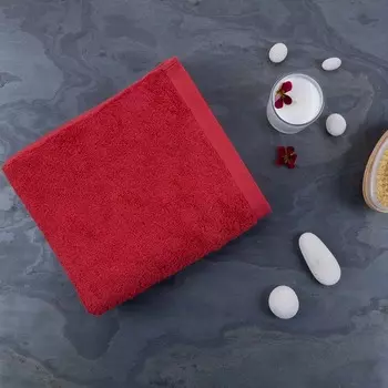 Полотенце махровое Lameirinho Aqua 50x100см, цвет красный
