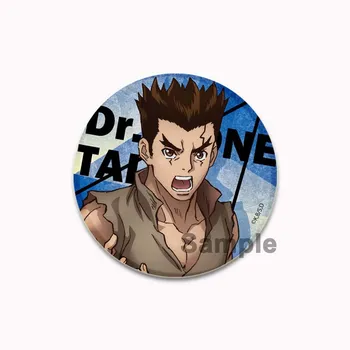 32/44/58 мм TV Anime DR STONE эмалированный значок Ishigami Senkuu/Amber/Kohaku значки на лацкан мультфильм броши рюкзак ювелирные изделия аксессуары подарок 32mm