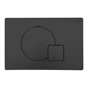 Кнопка смыва Black&White Universe WPI-09522 черная матовая