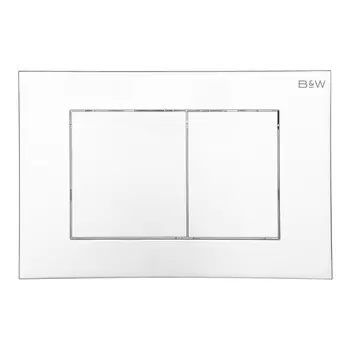 Кнопка смыва Black&White Universe WPI-09533 серебристый хром