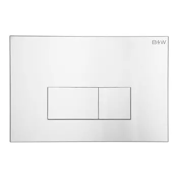 Кнопка смыва Black&White Universe WPI-09544 серебристый хром