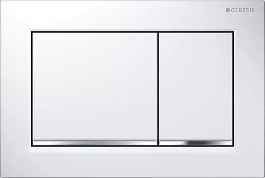 Кнопка смыва Geberit Omega 30 115.080.KJ.1 белая/хром