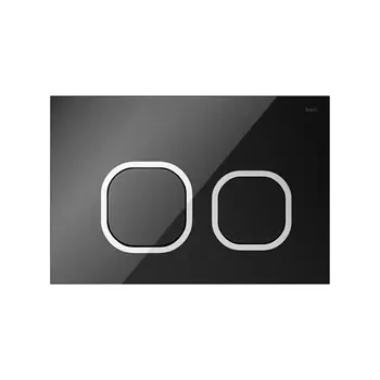 Кнопка смыва Iddis Uniglass UNG01BCi77 001 стекло черный / хром