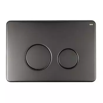 Кнопка смыва Iddis Unisteel UNSR2GMi77 графит матовый