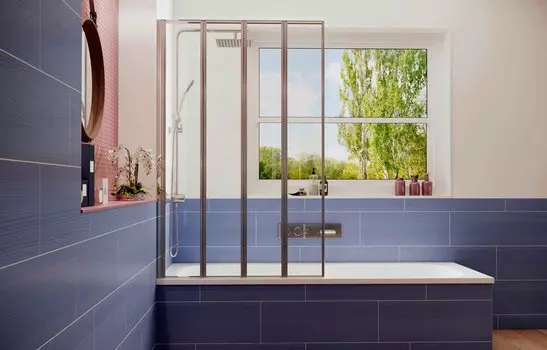 Шторка для ванны Ambassador Bath Screens 120x140 16041112 стекло прозрачное, профиль хром