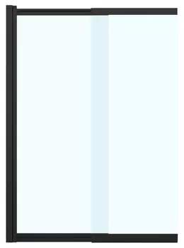 Шторка для ванны Azario Merrit 80x140 AZ-NF6122 800 BLACK стекло прозрачное, профиль черный