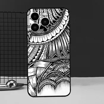 Чехол для iPhone 13 12 11 14 Pro Max XS Max XR X 6S 7 8 Plus SE 2020 с рисунком маори, полинезийским самоанским племенем, задняя крышка, чехол для телефона iPhone 8 Plus