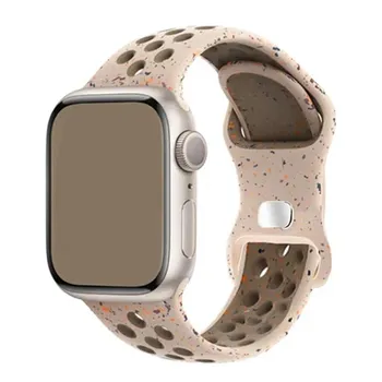 Оригинальный спортивный резиновый ремешок для Apple Watch Band Ultra 2, 49 мм, 45 мм, 44 мм, 42 мм, 38 мм, силиконовый браслет для IWatch 9, 8, 7, 6, 5 SE, 41 мм Ultra 2 1 49mm
